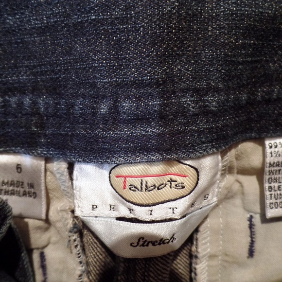 Talbots Stretch Mid-Rise Wide Leg Jeans - size 6 - Picture 3 of 4